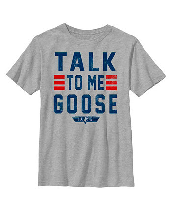 Boy's Top Gun Talk to Me Goose Quote Child T-Shirt Paramount Pictures