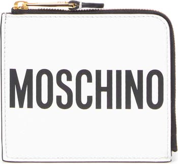 Бумажник на молнии с логотипом Moschino