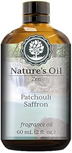 Patchouli Saffron Fragrance Oil (60ml) for Diffusers, Soap Making, Candles, Lotion, Home Scents, Linen Spray, Bath Bombs, Slime Nature's Oil