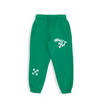 Little Boy's &amp; Спортивные штаны с логотипом Paint Script для мальчиков Off-White