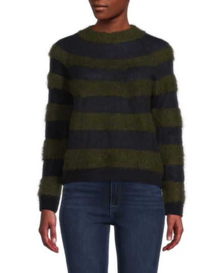 Striped Fuzzy Sweater Sonia Rykiel