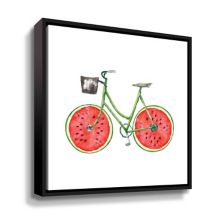 ArtWall Настенное искусство в рамке с арбузным велосипедом ArtWall