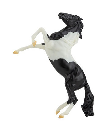 Лошади Черный Пинто Мустанг Freedom Series 1:12 Масштаб Лошадь Игрушечная Модель BREYER