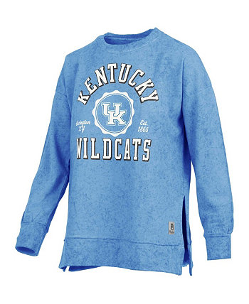 Женский пуловер с капюшоном Royal Kentucky Wildcats, вытертый на солнце, толстовка Pressbox