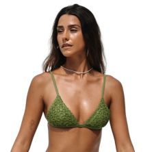 Women's CUPSHE Crocheted Triangle Bikini Top Cupshe