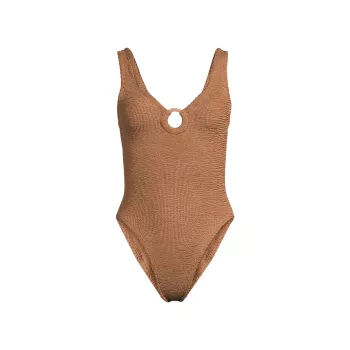 Celine O-Ring One-Piece Swimsuit Hunza G