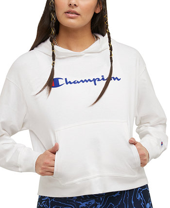 Женская футболка с длинными рукавами и логотипом с капюшоном Champion