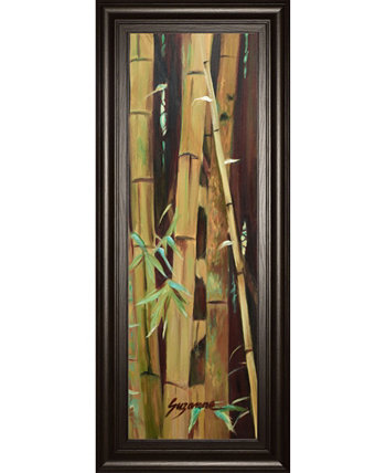 Бамбук Finale Il от Сюзанны Уилкинс, настенное искусство в рамке с принтом - 18 "x 42" Classy Art