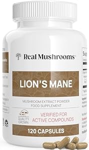 Lions Mane Mushroom Cognition Capsules (Капсулы) (120 Capsules) Lions Mane Mushroom Powder (Порошок) Extract Capsules | Brain Supplement, Brain Vitamins, Focus Supplement Real Mushrooms