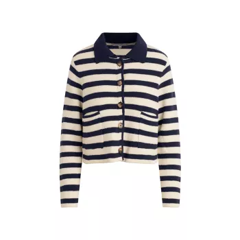 The Annabel Striped Knit Jacket FAVORITE DAUGHTER