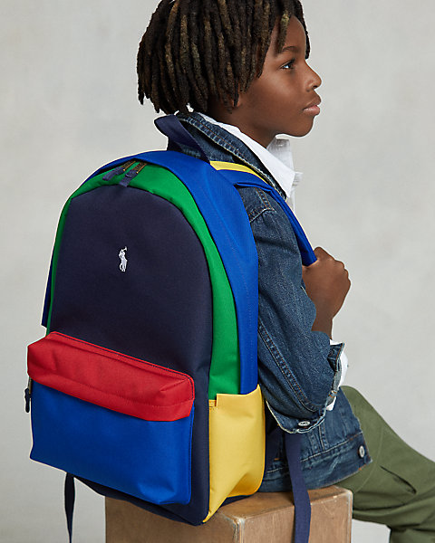 Big Pony Color-Blocked Backpack Ralph Lauren