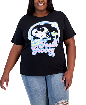 Модная хлопковая футболка больших размеров Snoopy Groovy Grayson Threads, The Label