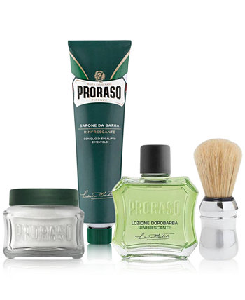 4 шт. Набор средств для бритья с освежающей формулой для всех типов кожи и бороды, созданный для Macy's Proraso