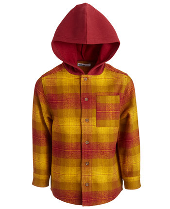 Клетчатая куртка с капюшоном для больших мальчиков, созданная для Macy's Epic Threads