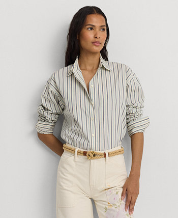 Women's Cotton Striped Shirt, Regular & Petite LAUREN Ralph Lauren