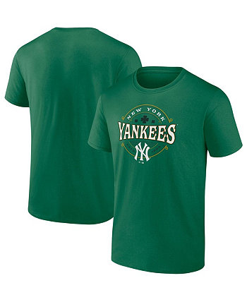 Мужская футболка Kelly Green New York Yankees Big and Tall Celtic Profile