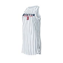 Women's Concepts Sport White Boston Red Sox Reel Pinstripe Knit Sleeveless Nightshirt Unbranded