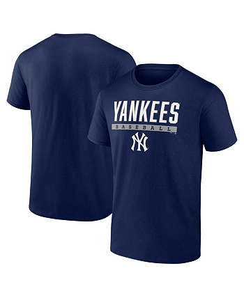 Мужская темно-синяя футболка New York Yankees Power Hit Fanatics