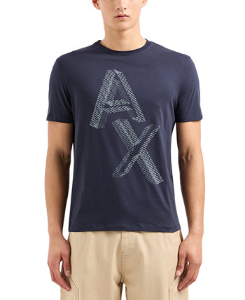 Мужская футболка обычного кроя с логотипом AX Armani
