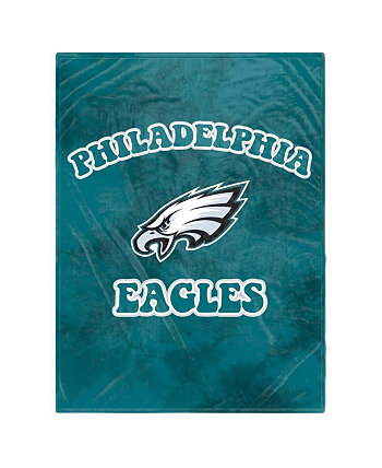 Фланелевое одеяло из шерпы Philadelphia Eagles размером 60 x 80 дюймов с принтом Bubble Tie Dye Pegasus Home Fashions