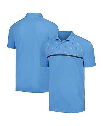 Мужская голубая рубашка-поло реглан Tampa Bay Rays Sector Batter Up LevelWear