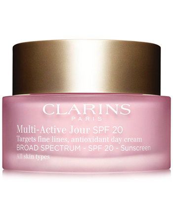 Мультиактивный дневной крем SPF 20 - для всех типов кожи, 1,7 унции. Clarins