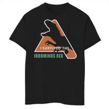 Boys 8-20 Jurassic World: Camp Cretaceous I Survived The Indominus Rex Graphic Tee Jurassic Park