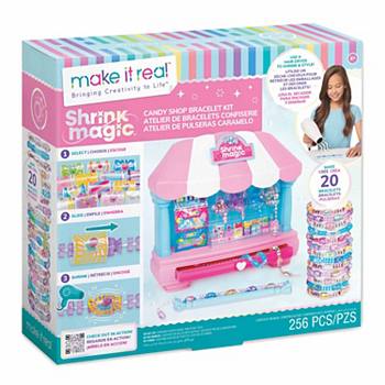 Детский набор для творчества Make It Real Shrink Magic Candy Shop Bracelet DIY Make It Real