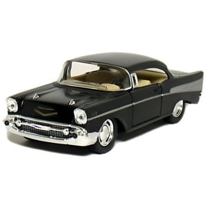 5" Kinsmart 1957 Chevrolet Bel Air Diecast Model Toy Car 1:40 Chevy Black KiNSMART