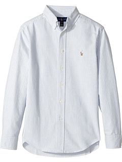 Рубашка Оксфорд из хлопка в полоску (для больших детей) Polo Ralph Lauren