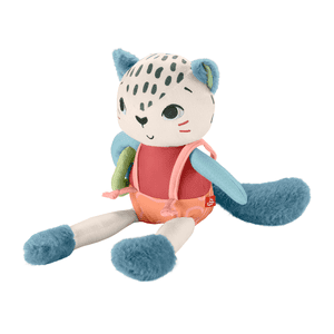 Fisher-Price Planet Friends Spotting Fun Snow Leopard Baby Sensory Toy for Newborns and Infant Fisher-Price