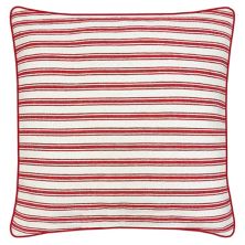 Americana Red Woven Micro Stripe Pillow Celebrate Together