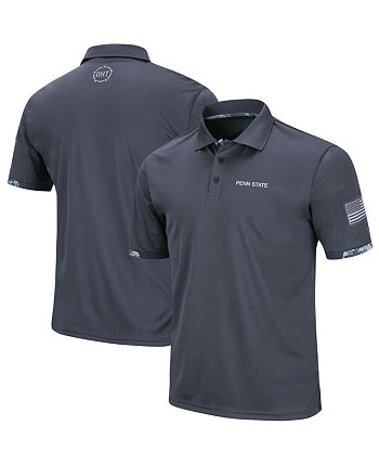 Мужская темно-серая рубашка-поло Penn State Nittany Lions Big and Tall OHT в стиле милитари с благодарностью Digital Camo рубашка поло Colosseum