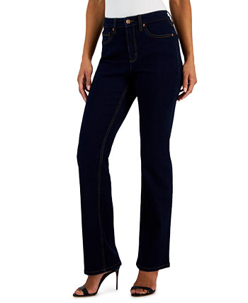 Женские джинсы Bootcut с высокой посадкой и ширинкой спереди Anne Klein
