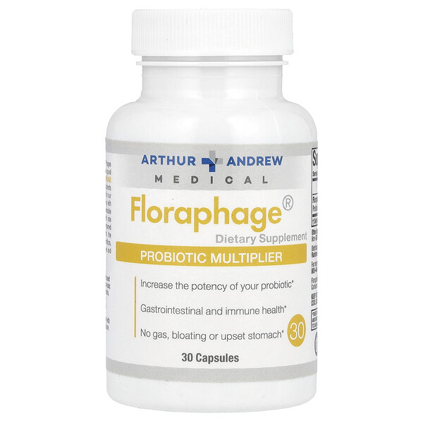 Floraphage, Усилитель Пробиотиков - 30 капсул - Arthur Andrew Medical Arthur Andrew Medical