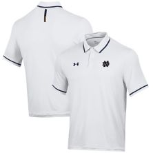 Men's Under Armour White Notre Dame Fighting Irish T2 Tipped Performance Polo Under Armour
