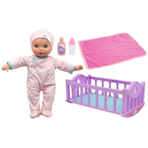 Little Darlings: Crib Time Fun - 12" Doll Playset, New Adventures, Children's Pretend Play, Ages 2+ Little Darlings