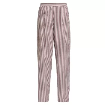 Lacey Striped Poplin Pants Rag & Bone