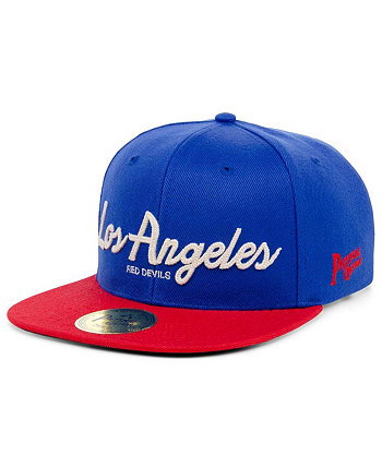 Men's Royal Los Angeles Red Devils Black Fives Snapback Adjustable Hat Physical Culture
