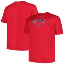 Men's Profile Red Washington Capitals Big & Tall Arch Over Logo T-Shirt Profile