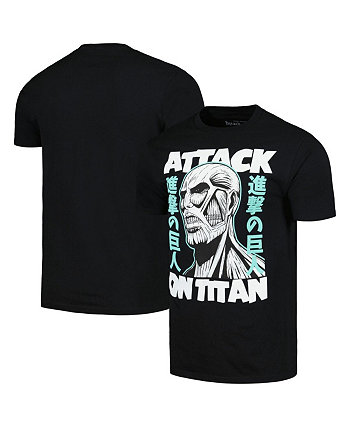 Men's Black Attack on Titan Graphic T-Shirt Ripple Junction