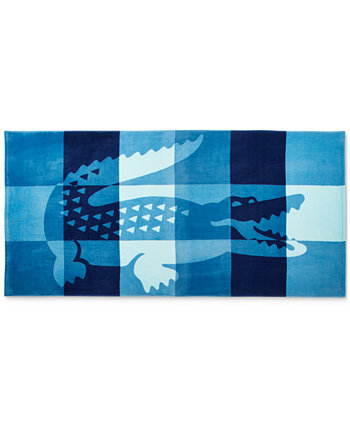 Пляжное полотенце Net Signature из крокодилового хлопка Lacoste