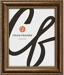 Craig Frames Victoria, 4x5 Picture Frame, Ornate Bronze Craig Frames