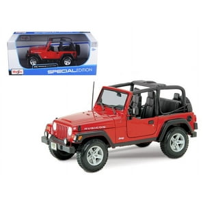 Jeep Wrangler Rubicon Red 1/18 Diecast Model Car by Maisto Maisto