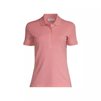 Женская блузка-поло с вышитым логотипом Lacoste Lacoste
