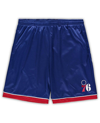 Мужские фирменные шорты Royal и Red Philadelphia 76ers Big Tall Team Fanatics