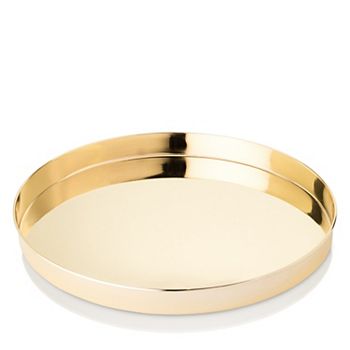 Belmont Round Serving Tray in Gold Viski® Viski