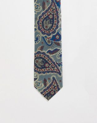 Синий жаккардовый галстук с принтом пейсли Gianni Feraud Gianni Feraud