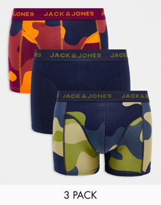 Тройка плавок Jack & Jones в камуфляжной расцветке Jack & Jones