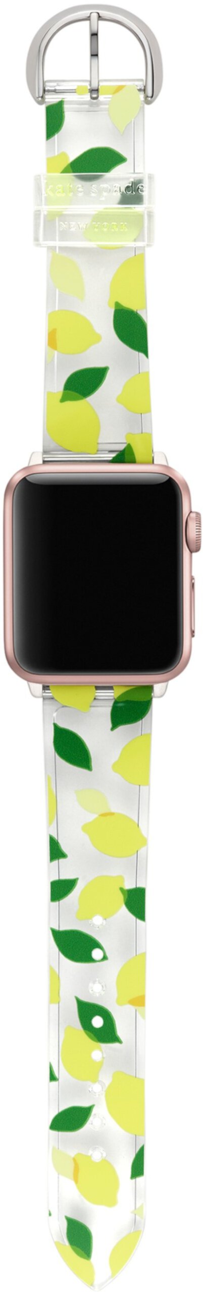 Прозрачный и полиуретановый ремешок для Apple Watch® — KSS0172E Kate Spade New York